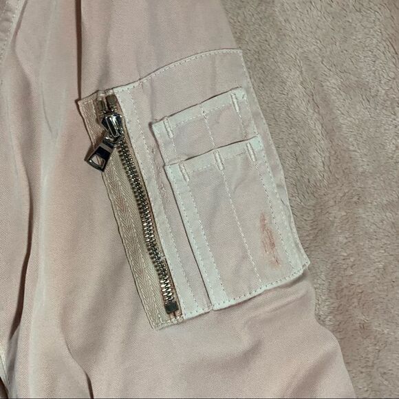 Hudson The Gene Pink Puffer Bomber Jacket S - Picture 4 of 12